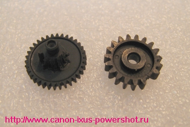 Canon PowerShot A510-A560 - шестерни редуктора зума любят ломаться парами